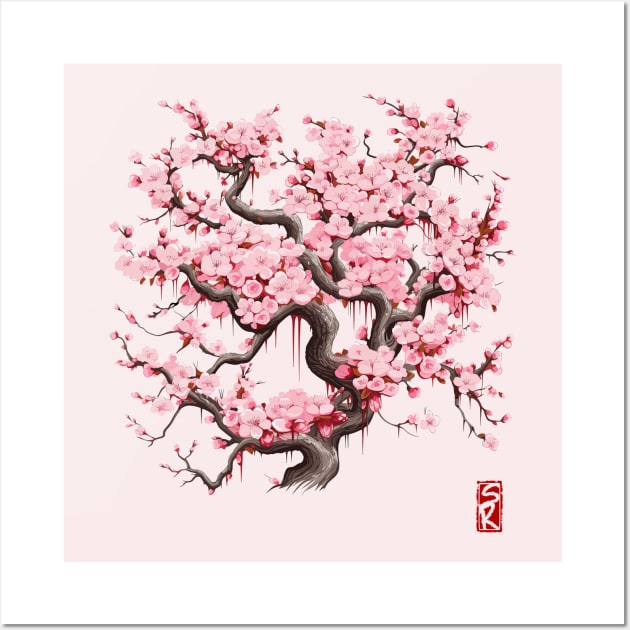 Sakura flower Wall Art by siriusreno